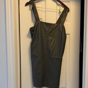 Abercrombie & Fitch Strapless Olive Dress